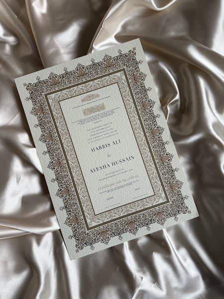 Nikkah Certificate Bradford